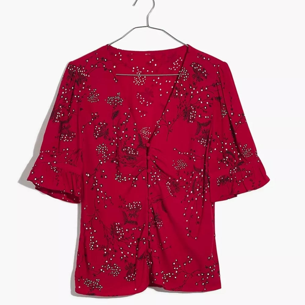 Madewell Daylight Top in Windswept Floral size 8